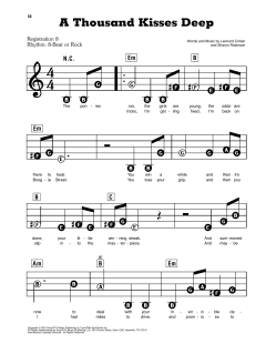 A Thousand Kisses Deep von Leonard Cohen (Download) 