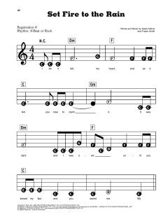 Set Fire To The Rain von Adele (Download) 