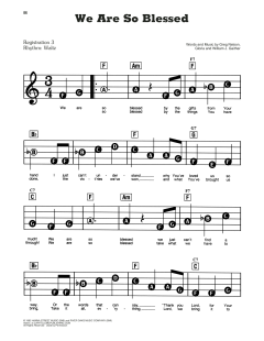 We Are So Blessed von Greg Nelson (Download) 