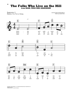 The Folks Who Live On The Hill von Jerome Kern (Download) 