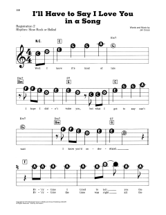 I'll Have To Say I Love You In A Song von Jim Croce (Download) 