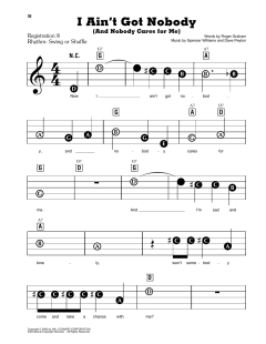 I Ain't Got Nobody (And Nobody Cares For Me) von Bessie Smith (Download) 