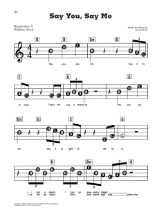 Say You, Say Me von Lionel Richie (Download) 