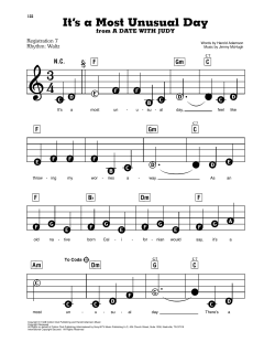 It's A Most Unusual Day von Jimmy McHugh (Download) 