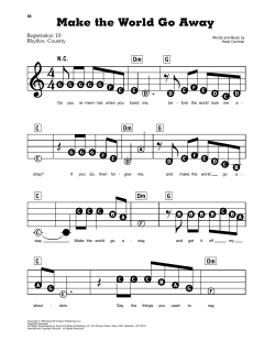 Make The World Go Away von Eddy Arnold (Download) 