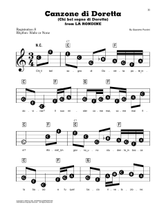 Canzone di Doretta (Chi bel sogno di Doretta) von Giacomo Puccini (Download) 