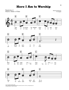 Here I Am To Worship (Light Of The World) von Tim Hughes (Download) 