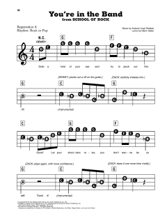 You're In The Band von Glenn Slater (Download) 