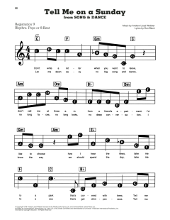 Tell Me On A Sunday von Don Black (Download) 