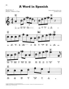 A Word In Spanish von Elton John (Download) 