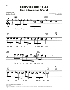 Sorry Seems To Be The Hardest Word von Elton John (Download) 