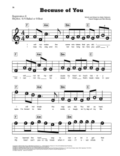 Because Of You von Kelly Clarkson (Download) 