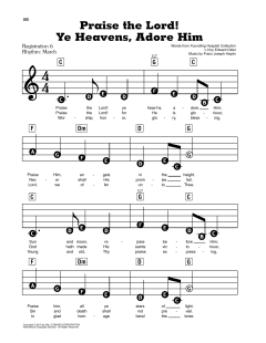 Praise The Lord! Ye Heavens, Adore Him von Edward Osler (Download) 