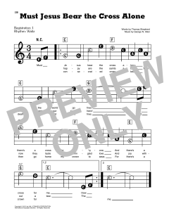 Must Jesus Bear The Cross Alone von George N. Allen (Download) 