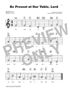 Be Present At Our Table, Lord von Louis Bourgeois (Download) 