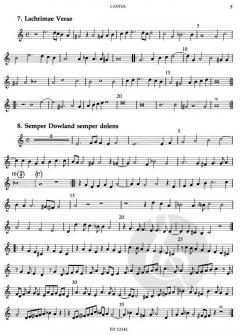 Sämtliche Musik für Instrumentalensemble von John Dowland im Alle Noten Shop kaufen (Einzelstimme Cantus)