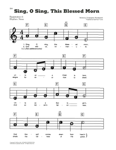 Sing, O Sing, This Blessed Morn von Christopher Wordsworth (Download) 