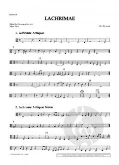 Sämtliche Musik für Instrumentalensemble von John Dowland im Alle Noten Shop kaufen (Einzelstimme Quintus (Altschlüssel))