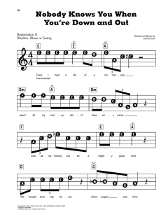 Nobody Knows You When You're Down And Out von Eric Clapton (Download) 