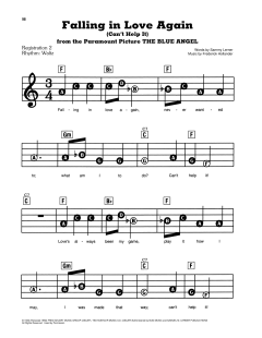 Falling In Love Again (Can't Help It) von Marlene Dietrich (Download) 