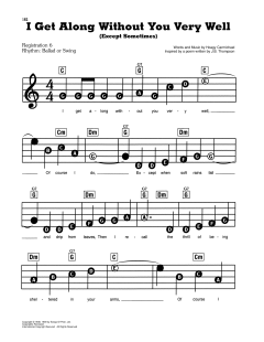 I Get Along Without You Very Well von Hoagy Carmichael (Download) 