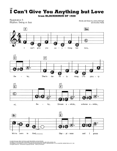 I Can't Give You Anything But Love von Jimmy McHugh (Download) 