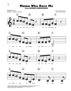 Mama Who Bore Me von Duncan Sheik (Download) 