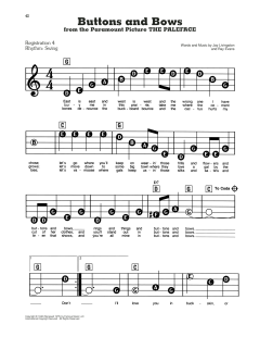 Buttons And Bows von Ray Evans (Download) 