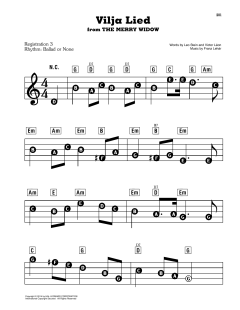 Es Lebt' Eine Vilja ("Vilja Lied") von Franz Lehár (Download) 