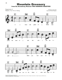 Mountain Greenery von Lorenz Hart (Download) 