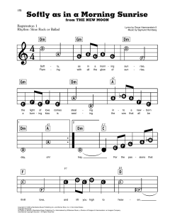 Softly As In A Morning Sunrise von Sigmund Romberg (Download) 