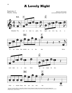 A Lovely Night von Justin Paul (Download) 