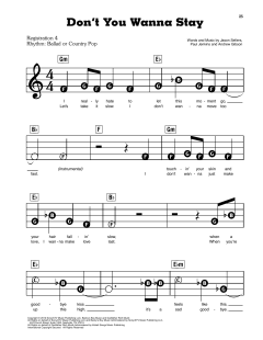 Don't You Wanna Stay von Jason Sellers (Download) 