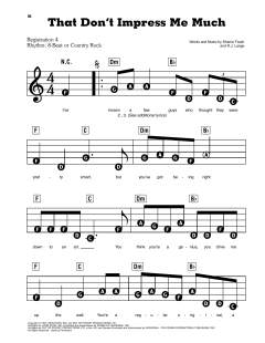 That Don't Impress Me Much von Shania Twain (Download) 