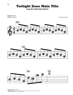 Twilight Zone Main Title (Download) 