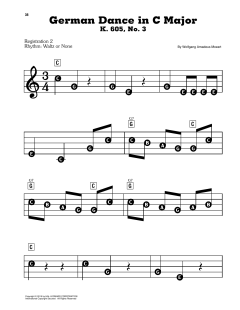 German Dance In C Major, K. 605, No. 3 (Download) 