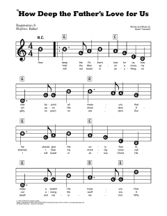 How Deep The Father's Love For Us (Download) 