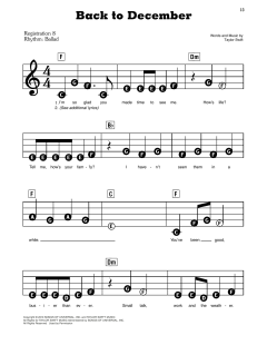 Back To December von Taylor Swift (Download) 