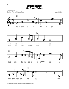 Sunshine (Go Away Today) von Jonathan Edwards (Download) 