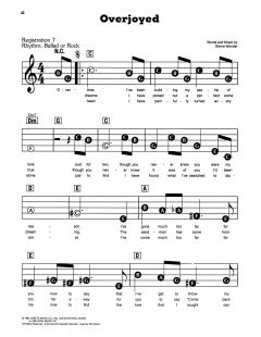 Overjoyed von Stevie Wonder (Download) 