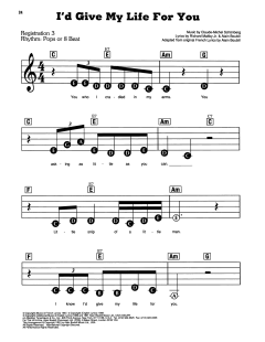 I'd Give My Life For You von Alain Boublil (Download) 