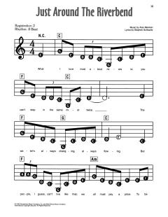 Just Around The Riverbend von Alan Menken (Download) 