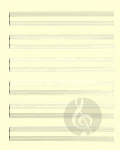 Notenpapier Quart-Format hoch (27x34) 6x2 Systeme (Klavier Solo) im Alle Noten Shop kaufen