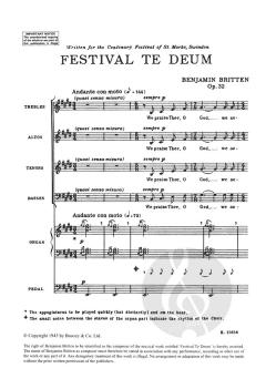 Festival Te Deum op.32 (Benjamin Britten) 