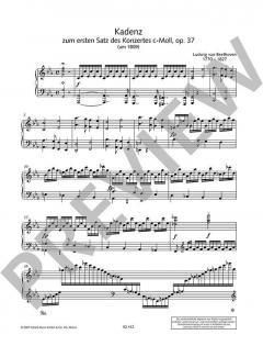 Kadenzen c-Moll von Ludwig van Beethoven 