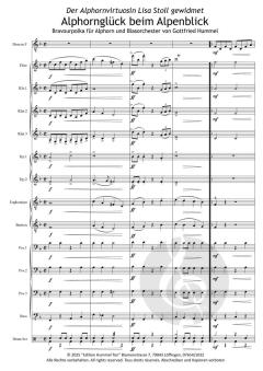 Bravourpolka für Alphorn und Blasorchester 