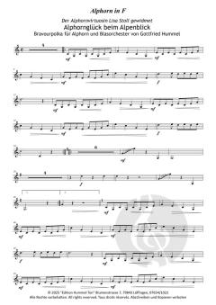 Bravourpolka für Alphorn und Blasorchester 