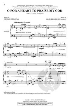 O For A Heart To Praise My God von Heather Sorenson 