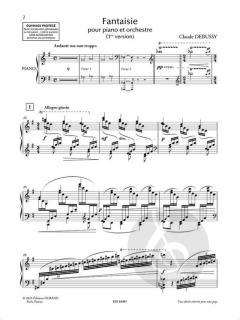 Fantaisie pour piano et orchestre von Claude Debussy 
