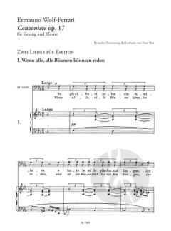 Canzoniere op. 17 von Ermanno Wolf-Ferrari 